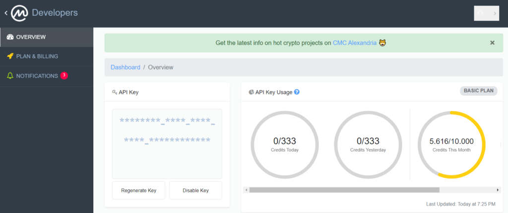 coinmarketcap api key
