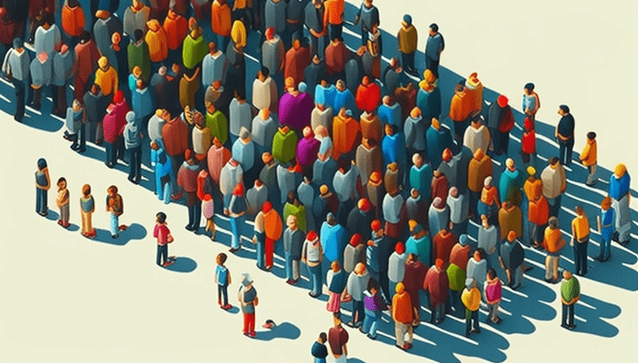 isometric view of people customer segmentation using machine learning python tutorial