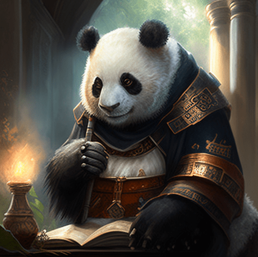 This panda just loaded a lot of data into his python project.