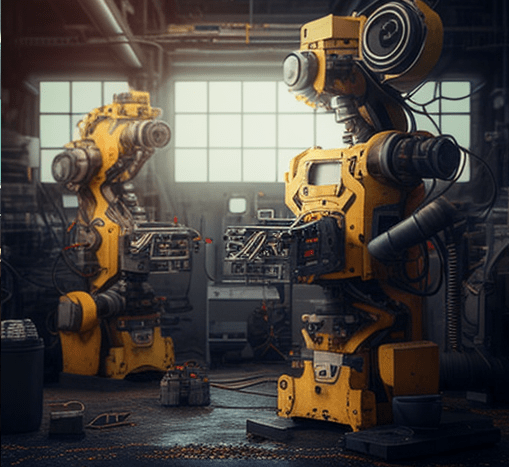 Predictive maintenance is a game-changer for the modern industry. Image generated with Midjourney.