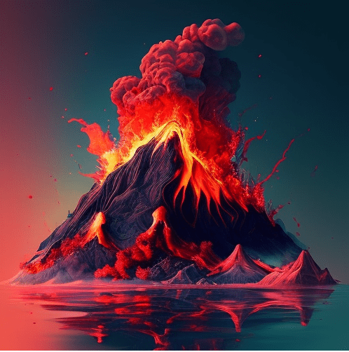 Volcano erupting in water machine learning python tutorial relataly